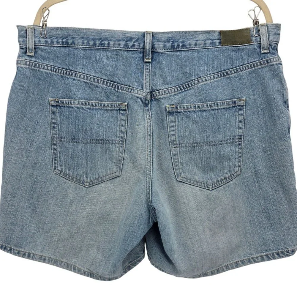 Vintage Tommy Hilfiger Womens 14 Shorts Boyfriend Denim Jean Distressed Y2K